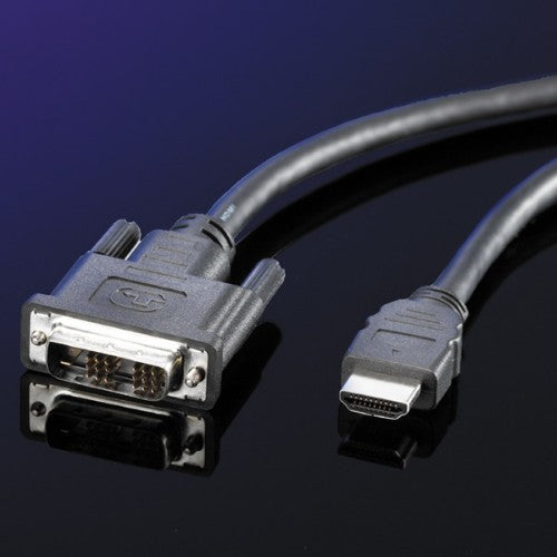 VALUE Monitor Cable, DVI (18+1) - HDMI, M/M 1 m