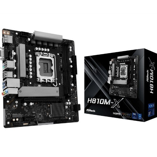 Asrock H810M-X Intel H810 LGA 1851 (Socket V1) micro ATX