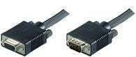 Microconnect MONGH1B video cable adapter 1 m VGA (D-Sub) Black