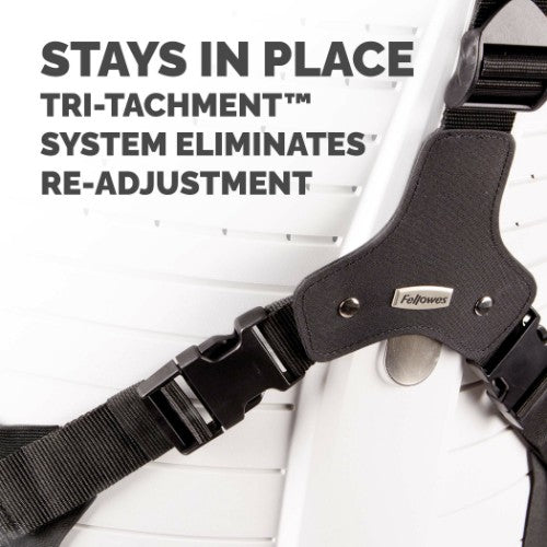 Fellowes Back Support for Office Chair - Professional Series Ultimate Back Support with Antibacterial Protection - H36.5 x W37.5 x D5.5cm