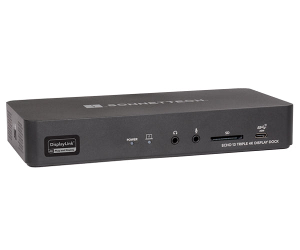 Sonnet Echo 13 Triple 4K Display Dock Wired Thunderbolt Black