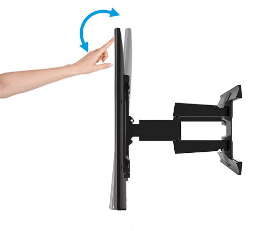 B-Tech Twin Cantilever 190.5 cm (75") Wall Black