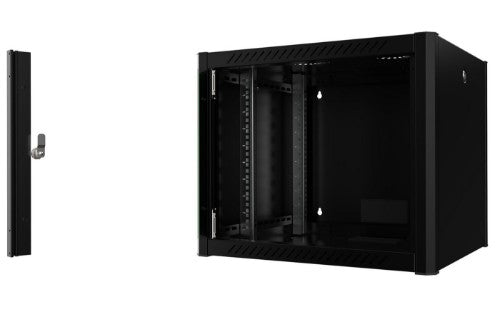 Lanview RWP09U56BL rack cabinet 9U Wall mounted rack Black