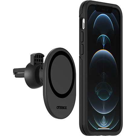 OtterBox Wireless Car Air Vent Mount for MagSafe, Strong Magnetic Alignment and Attachment with MagSafe, Easily Adjustable and Secure Design, Compatbile with iPhone 14/iPhone 13/iPhone 12 Series, Black