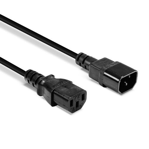 Lindy 1m IEC Extension Cable, Black