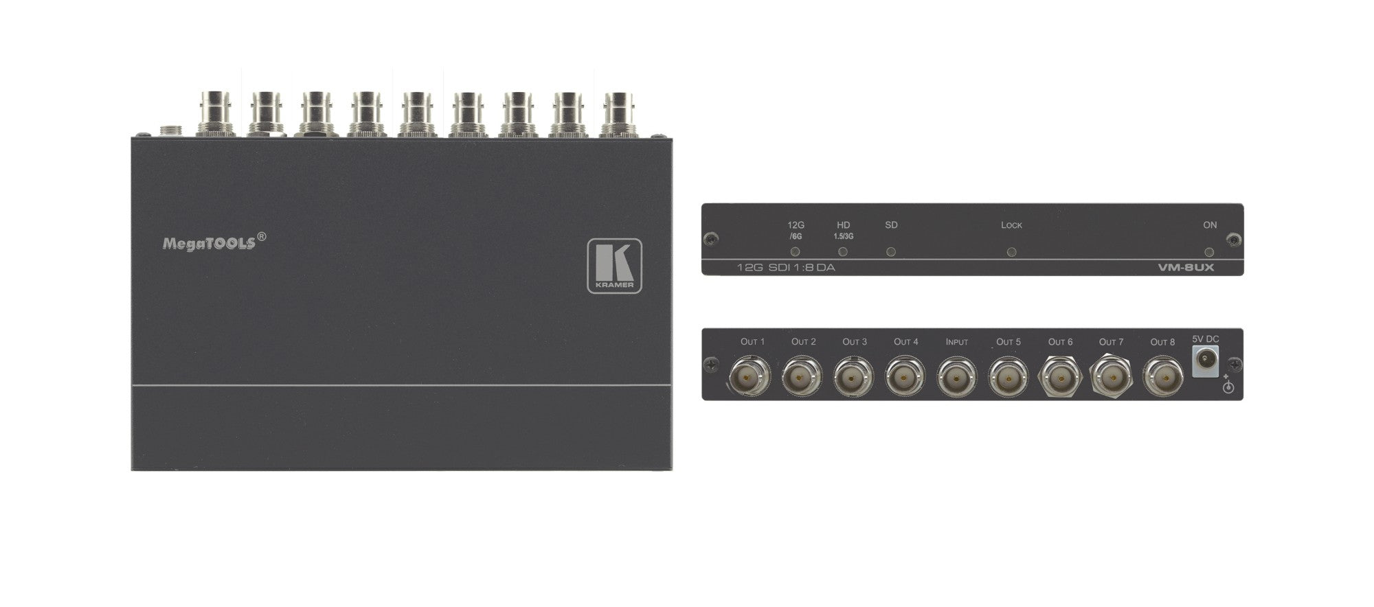 Kramer Electronics VM-8UX video line amplifier Black