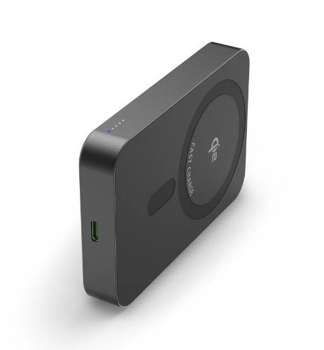 Hama Qi2 Wireless Power Pack, 10000 mAh, Magnetic, Inductive Charging, anthracite