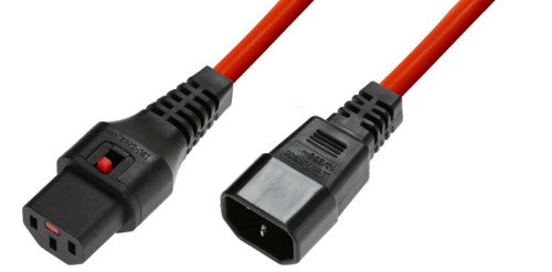 Microconnect MC-C13C14LOCK-2M power cable Black C13 coupler C14 coupler