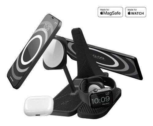 OtterBox Zens 4-in-1 Modular Wireless Charging Station, Black