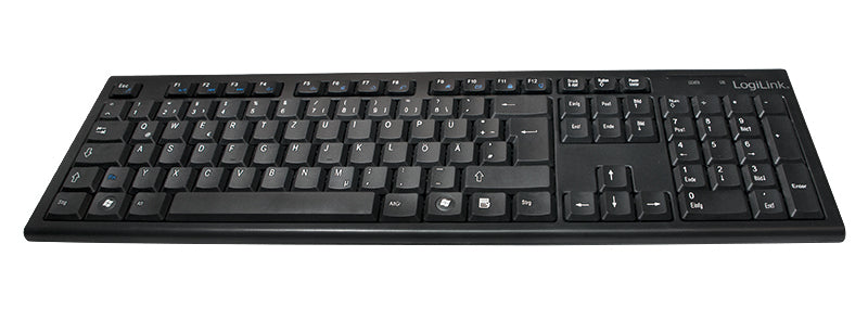 LogiLink ID0104 keyboard Mouse included Office RF Wireless QWERTZ Black