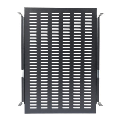 StarTech.com 2U Sliding Server Rack Mount Shelf - 20 to 30in Adjustable Mounting Depth - Vented - 50lb - Heavy Duty Universal 19” Rack Shelf for Equipment Rack - 24in Deep