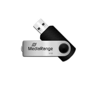 MediaRange MR911 USB flash drive 32 GB USB Type-A / Micro-USB 2.0 Black, Silver