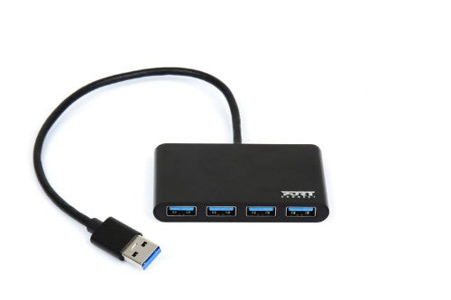 Port Designs 900121 interface hub USB 3.2 Gen 1 (3.1 Gen 1) Type-A 5000 Mbit/s Black