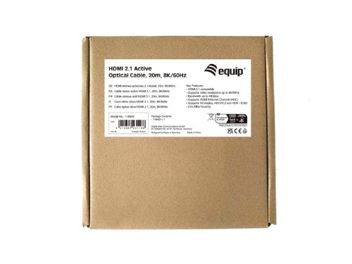 Equip HDMI 2.1 Active Optical Cable, 20m, 8K/60Hz