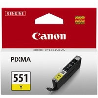 Canon 6511B001/CLI-551Y Ink cartridge yellow, 344 pages ISO/IEC 24711 130 Photos 7ml for Canon Pixma IP 8700/IX 6850/MG 5450/MG 6350/MX 725