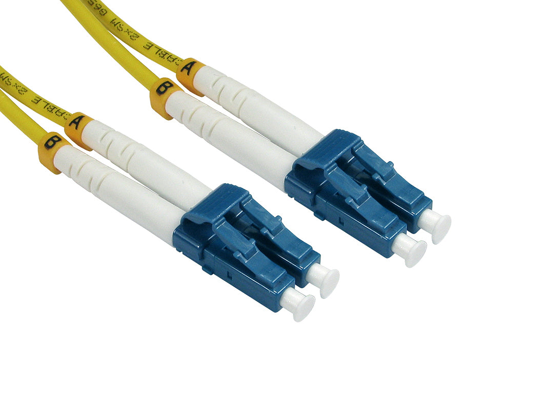 Cables Direct FB2S-LCLC-100YD fibre optic cable 10 m LC LC/UPC OS2 Yellow