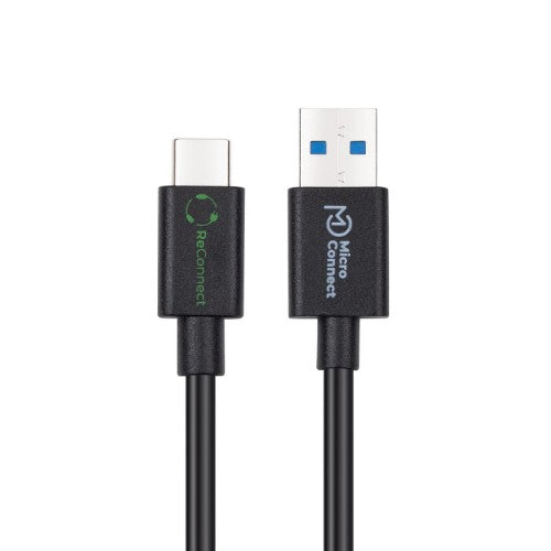 Microconnect ECO-USB3.2CA1 USB cable USB 3.2 Gen 2 (3.1 Gen 2) 1 m USB A USB C Black
