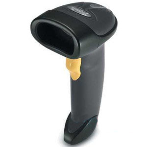 Motorola LS2208 Bar Code Scanner, 7 ft Black 1D Laser