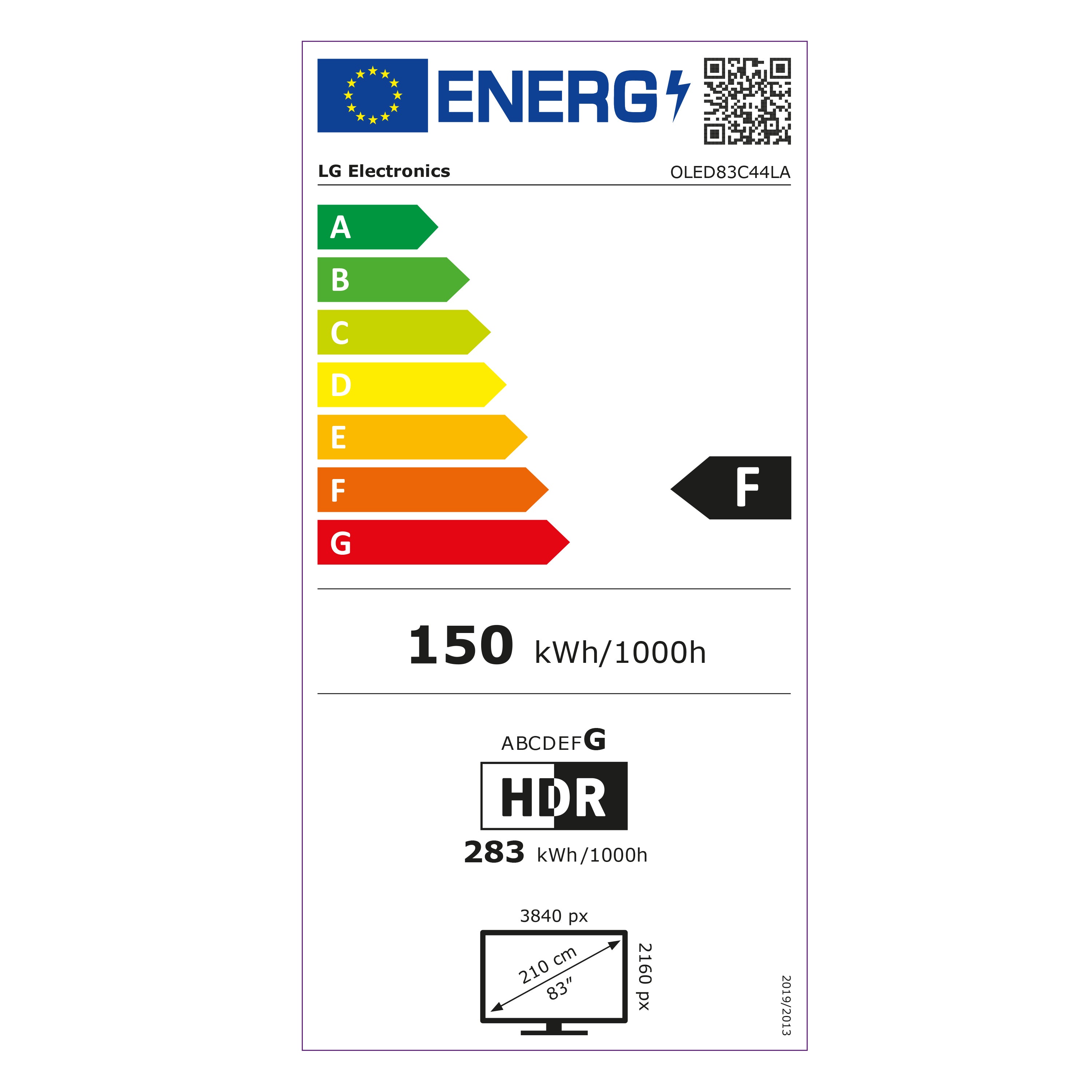 LG OLED83C44LA.AEK TV 2.11 m (83") 4K Ultra HD Smart TV Wi-Fi | OLED83C44LA.AEK