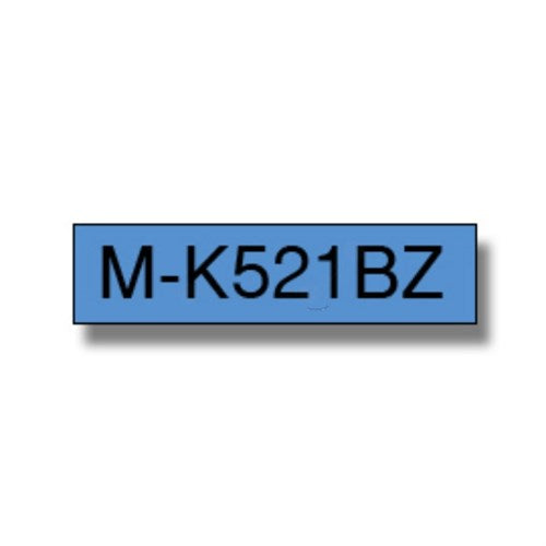 Brother MK-521BZ DirectLabel blue on black 9mm x 8m for Brother P-Touch M 9-12mm