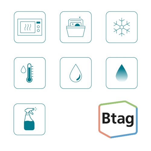 Brother BTAG-231 DirectLabel-etikettes black on white 12mm x 4m for Brother Btag 12mm