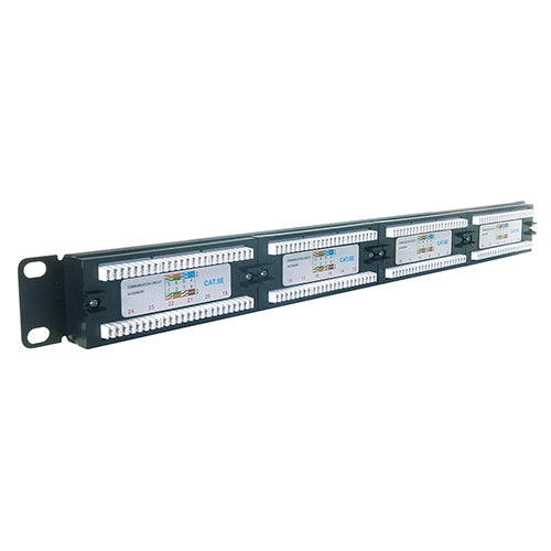 connektgear 24 Port Patch Panel (Cat5e) IDC Punch Down 19 inch