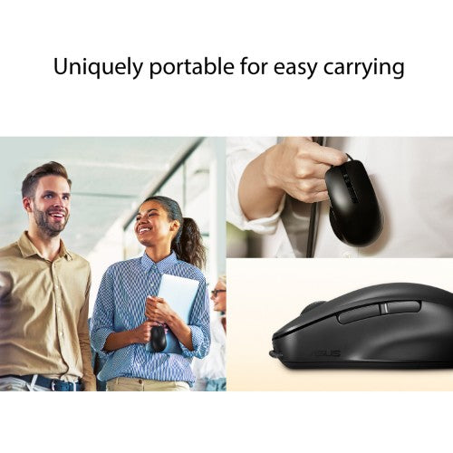 ASUS MD200 /BK mouse Office Ambidextrous RF Wireless + Bluetooth Optical 4200 DPI