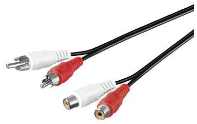 Microconnect AUDCH10 audio cable 10 m 2 x RCA Black