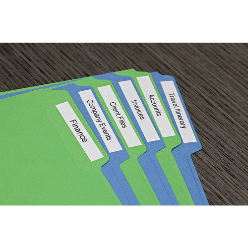 Dymo 43613/S0720780 DirectLabel-etikettes black on white 6mm x 7m for Dymo D1 6-12mm/19mm/24mm/400 Duo