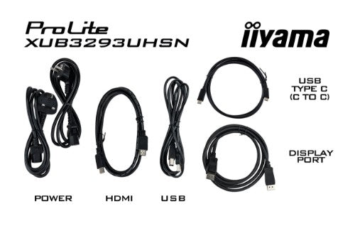 iiyama ProLite XUB3293UHSN-B5 computer monitor 80 cm (31.5") 3840 x 2160 pixels 4K Ultra HD LCD Black