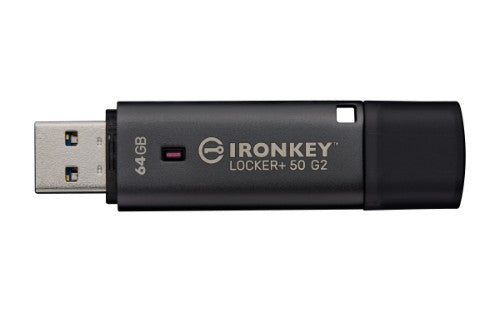 Kingston Technology IronKey 64GB Locker Plus 50 G2, FIPS 197, AES-256