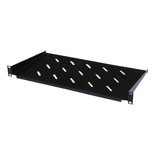 Cablenet 1u 300mm Cantilever Vented Shelf Black (450mm Cab) (20Kg)