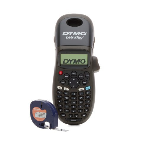 DYMO LetraTag LT-100H Handheld Label Maker | ABC Keyboard Label Printer with Easy-to-Use13 Character LCD Screen | for Home or Office | Blue