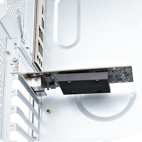 StarTech.com 2-Port PCIe 10Gb Ethernet Network Card, 10GbE Network Interface Card, Broadcom BCM57416 Chipset, Dual RJ45 10GBase-T/Gigabit, NIC Card, TAA