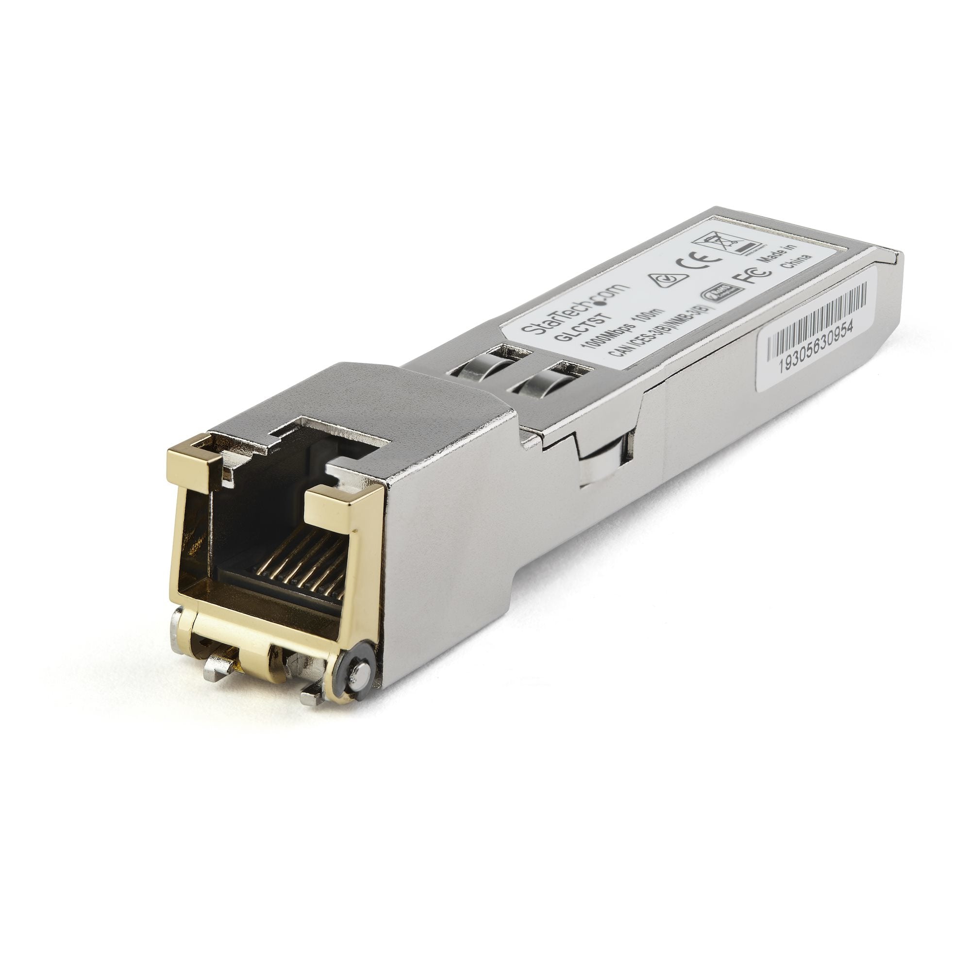 StarTech.com Dell EMC SFP-1G-T Compatible SFP Module - 1000BASE-T - SFP to RJ45 Cat6/Cat5e - 1GE Gigabit Ethernet SFP - RJ-45 100m