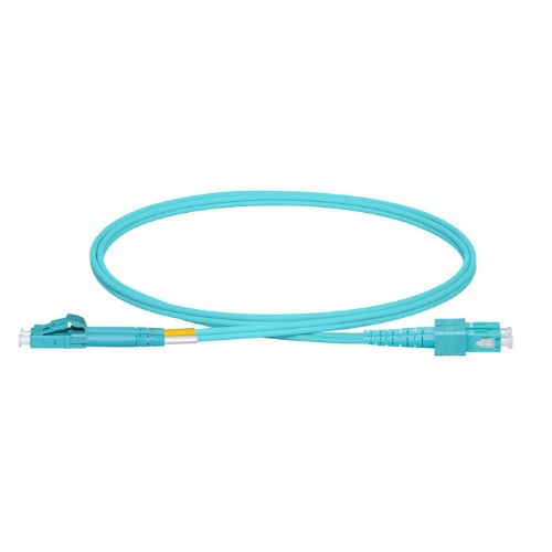 Lanview LVO231477 InfiniBand/fibre optic cable 1 m LC SC Aqua colour