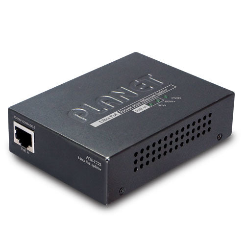 PLANET POE-172S network splitter Power over Ethernet (PoE) Black