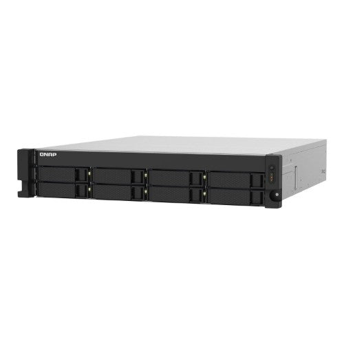 QNAP TS-832PXU NAS Rack (2U) Ethernet LAN Aluminium, Black AL324