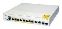 Cisco Catalyst 1000-8FP-2G-L Network Switch, 8 Gigabit Ethernet (GbE) PoE+ Ports, 120W PoE Budget, two 1 G SFP/RJ-45 Combo Ports, Fanless Operation, Enhanced Limited Lifetime Warranty (C1000-8FP-2G-L)