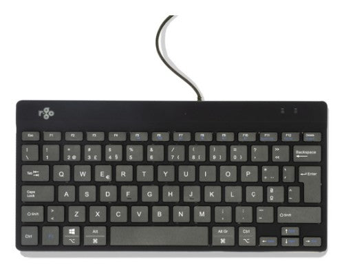 R-Go Tools Ergonomic keyboard R-Go Compact Break, compact keyboard with break software, QWERTY (PT), wired, black