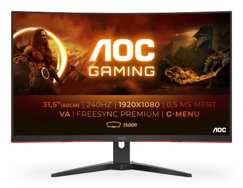 AOC G2 C32G2ZE/BK computer monitor 80 cm (31.5") 1920 x 1080 pixels Full HD LED Black, Red