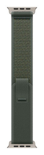 Apple 49mm Green Trail Loop - M/L - Natural Titanium Finish