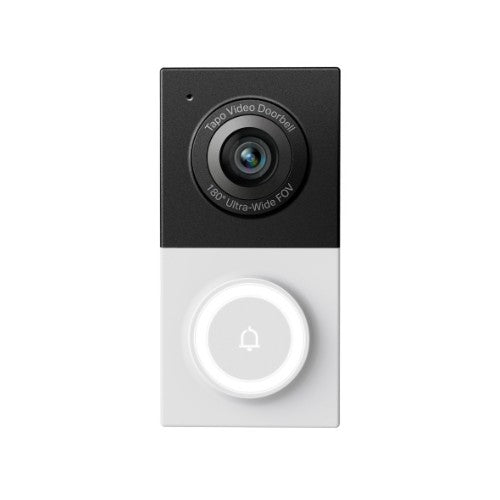 TP-Link Tapo Smart Wired Video Doorbell Black, White