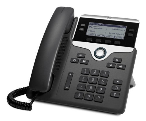 Cisco IP Business Phone 7841, 3.5-inch Greyscale Display, Class 1 PoE, Supports 4 Lines, 1-Year Limited Hardware Warranty (CP-7841-K9=)