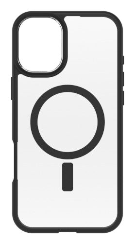 OtterBox React Series for MagSafe for Apple iPhone 16 Plus, Black Crystal
