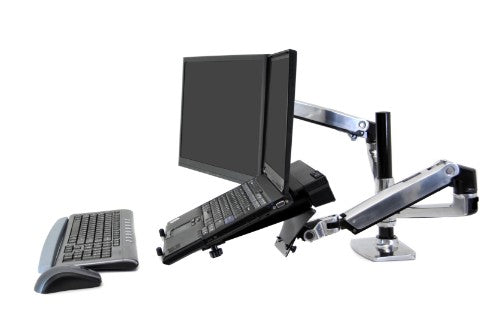Ergotron LX Series Dual Stacking Arm 61 cm (24") Desk Silver