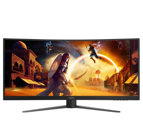 AOC G4 CU34G4 computer monitor 86.4 cm (34") 3440 x 1440 pixels Wide Quad HD LED Black, Red