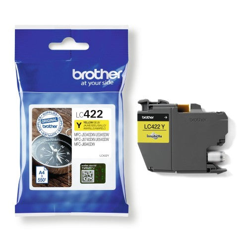 Brother LC-422Y Ink cartridge yellow, 550 pages for Brother MFC-J 5340