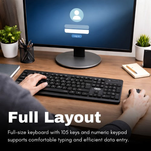 Origin Storage Wireless Keyboard and Mouse Combo