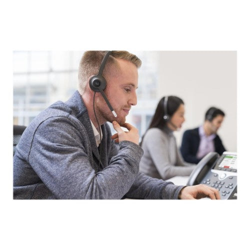Cisco Headset 532, Wired Dual On-Ear Quick Disconnect Headset with USB-A Adapter, Charcoal, 2-Year Limited Liability Warranty (CP-HS-W-532-USBA=)